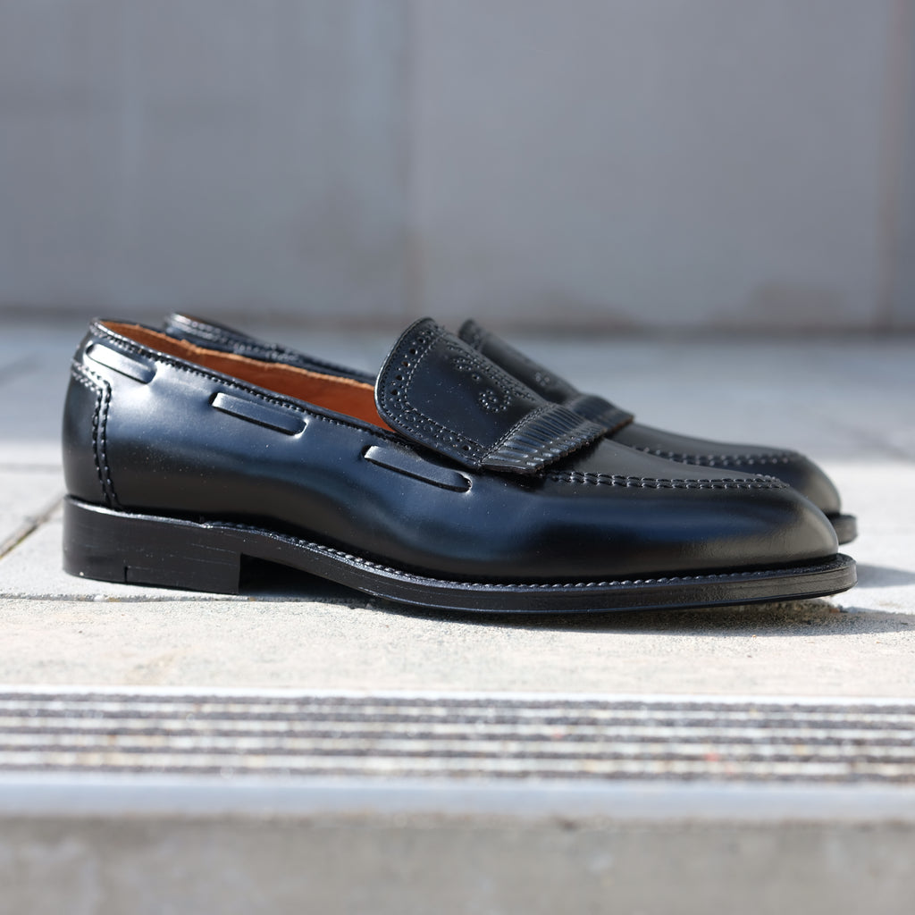 Alden x Brogue Palm Beach Loafer (Black)