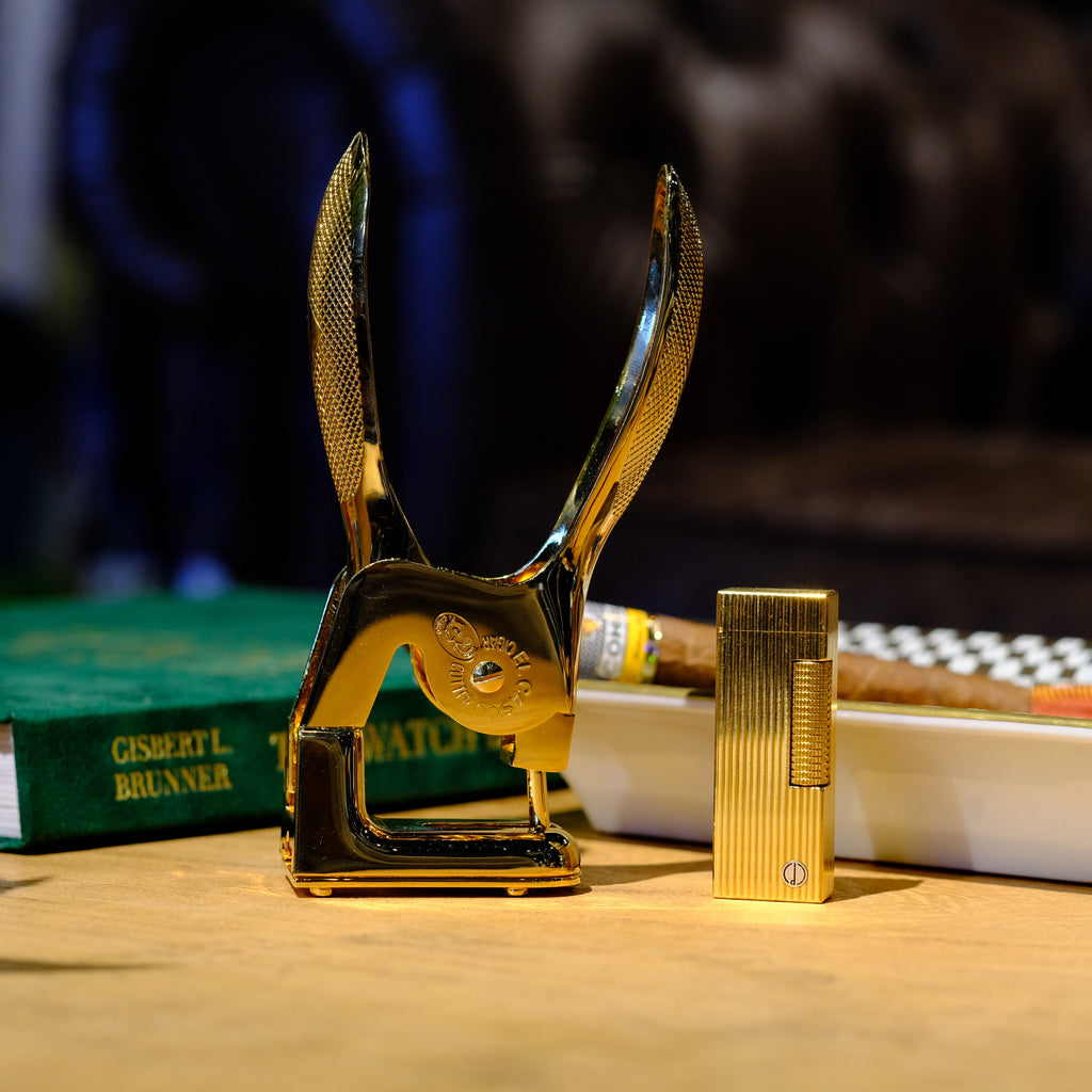 El Casco 23K Gold Plated Cigar Cutter