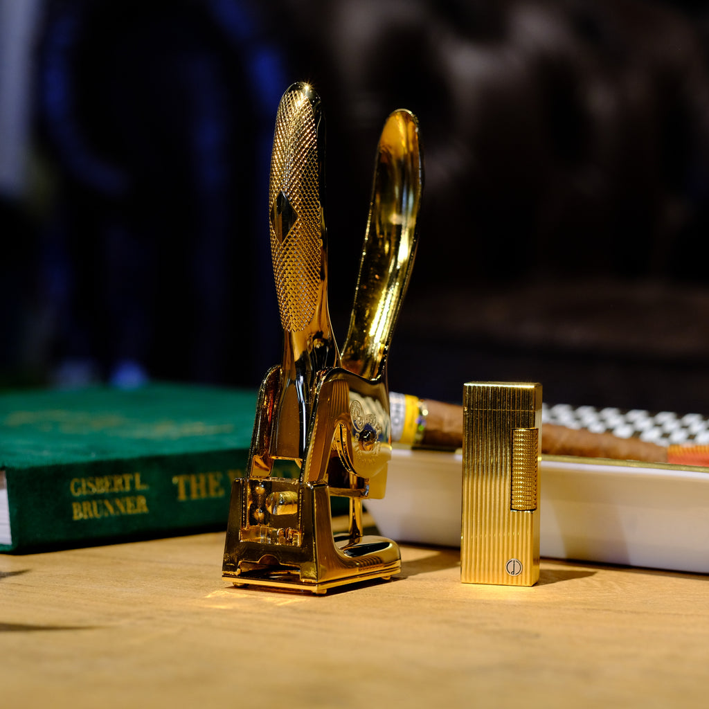 El Casco 23K Gold Plated Cigar Cutter