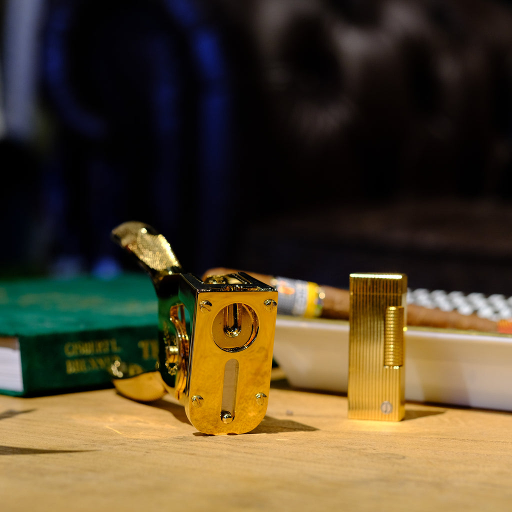 El Casco 23K Gold Plated Cigar Cutter