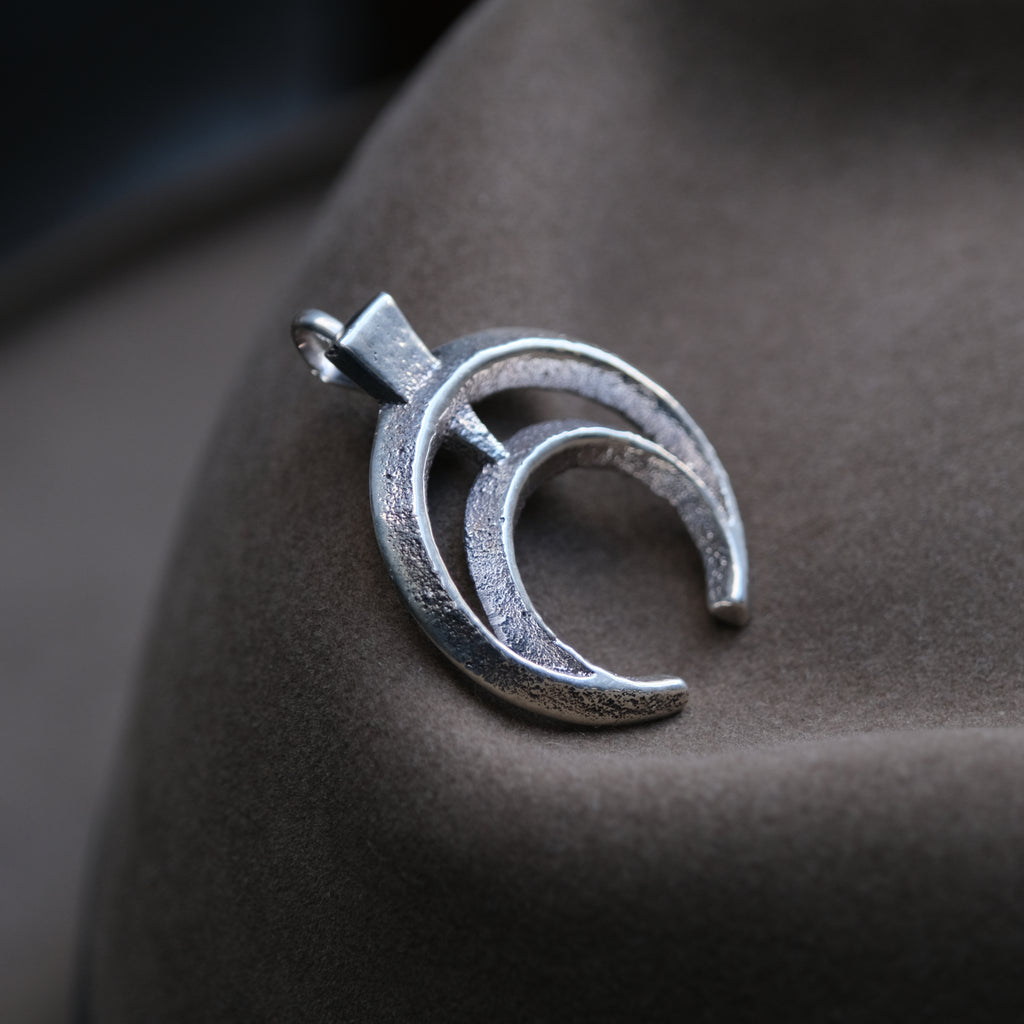 Navajo Sterling Silver Sandcast Pendant