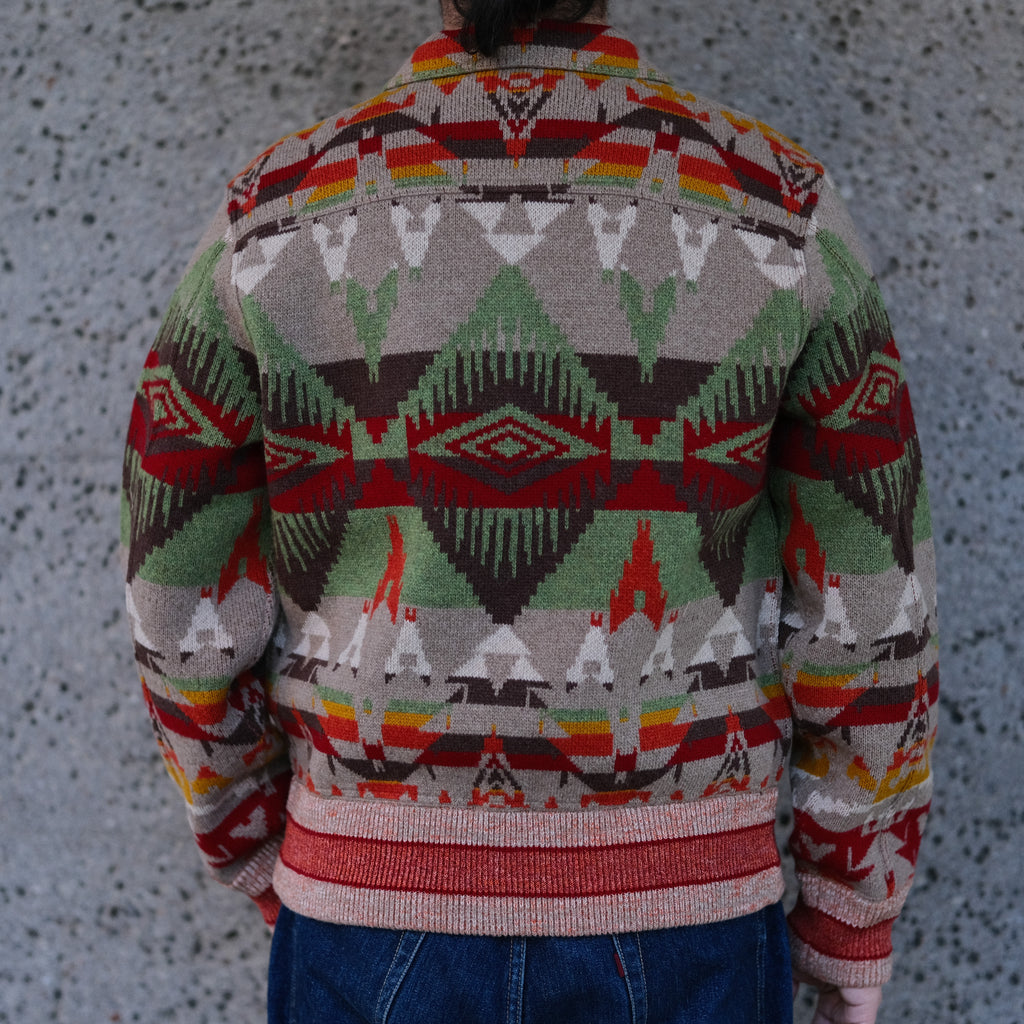 RRL Southwestern Wool-Blend Sweater Jacket