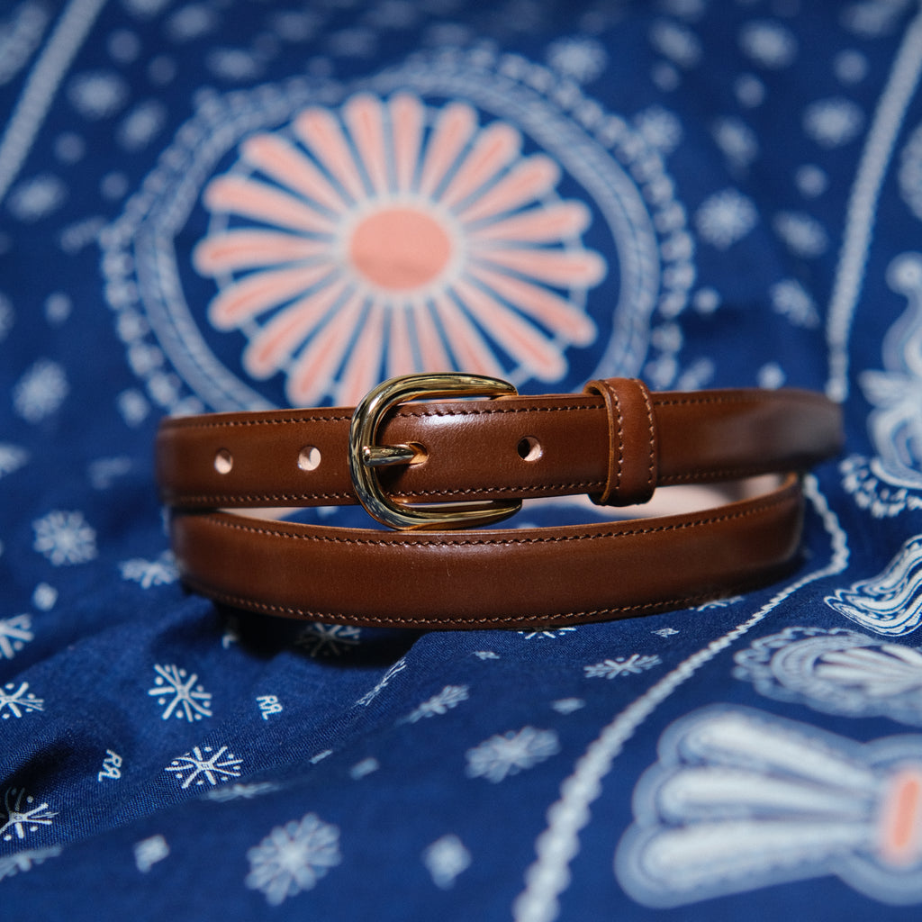 Kreis x Brogue Vintage Style 3/4'' Belt (Brown Saddle)