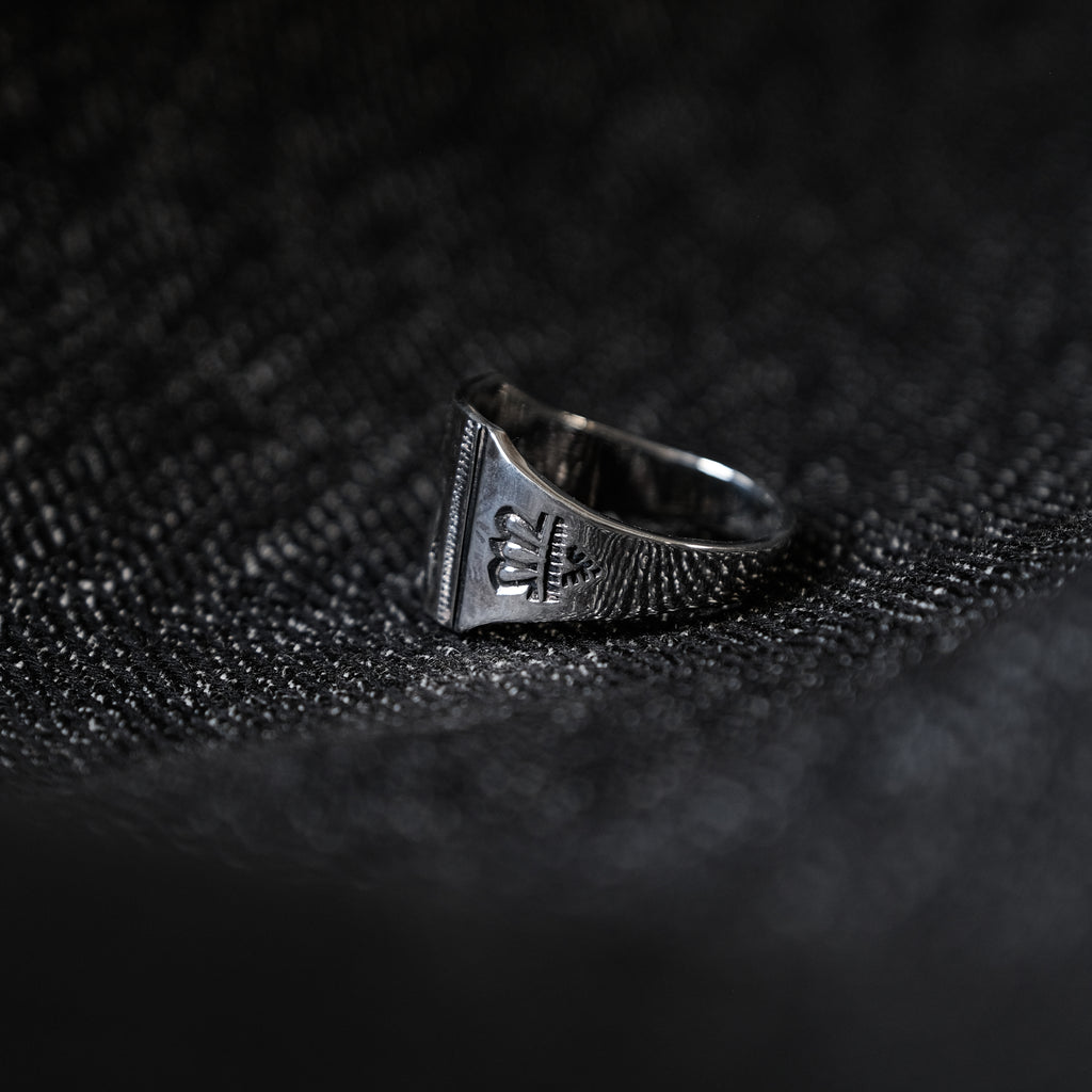 Larry Smith Square Thunder Bird Ring