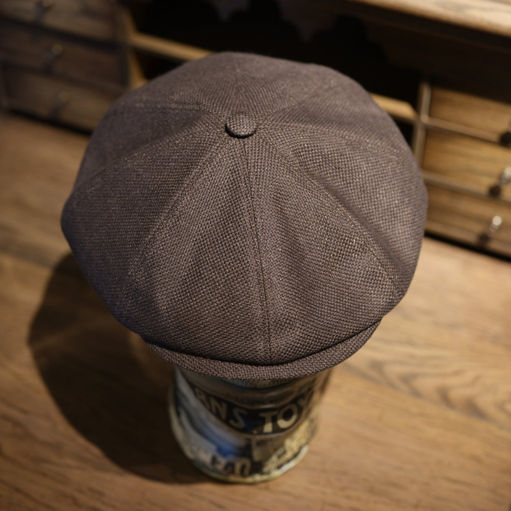 Cappellificio Biellese Brown Wool/Linen Peaky Hat