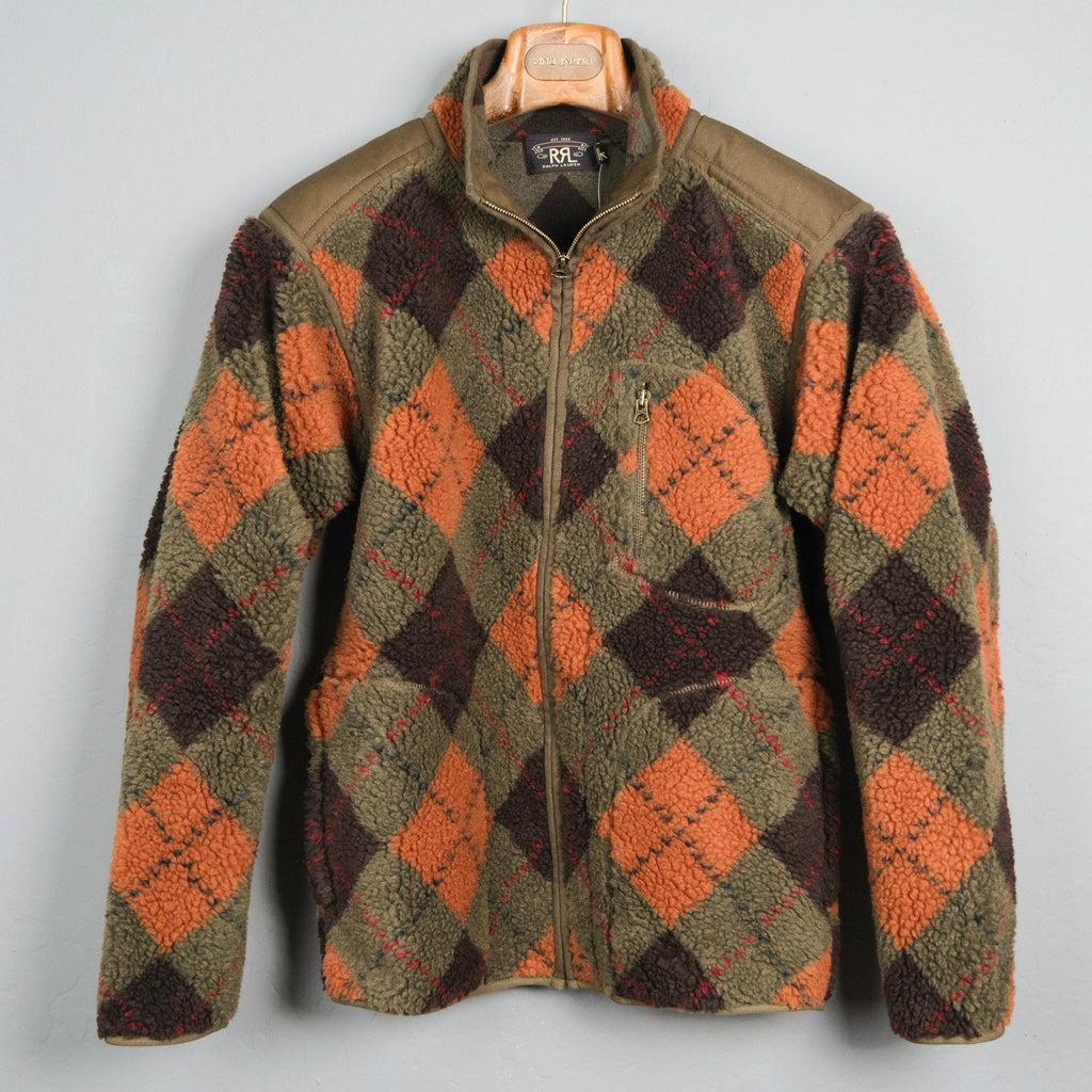 RRL Argyle Pile Fleece Liner Jacket