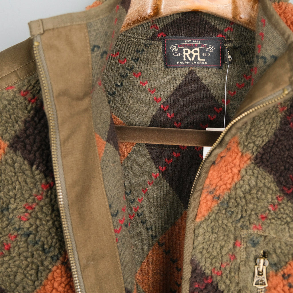 RRL Argyle Pile Fleece Liner Jacket