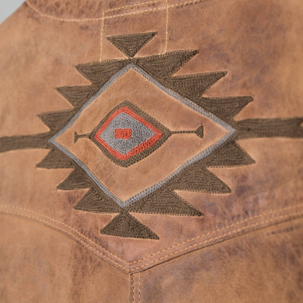 RRL Hand-Embroidered Sheepskin Vest