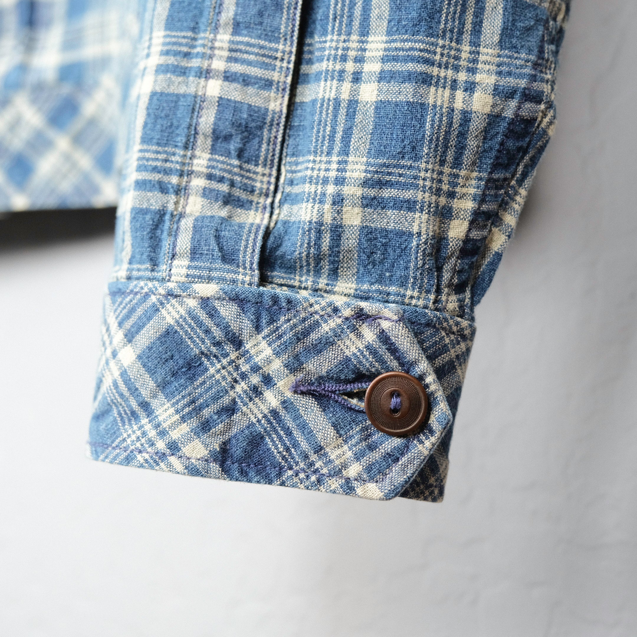 RRL Indigo Checked Linen-Cotton Jacket – BROGUE