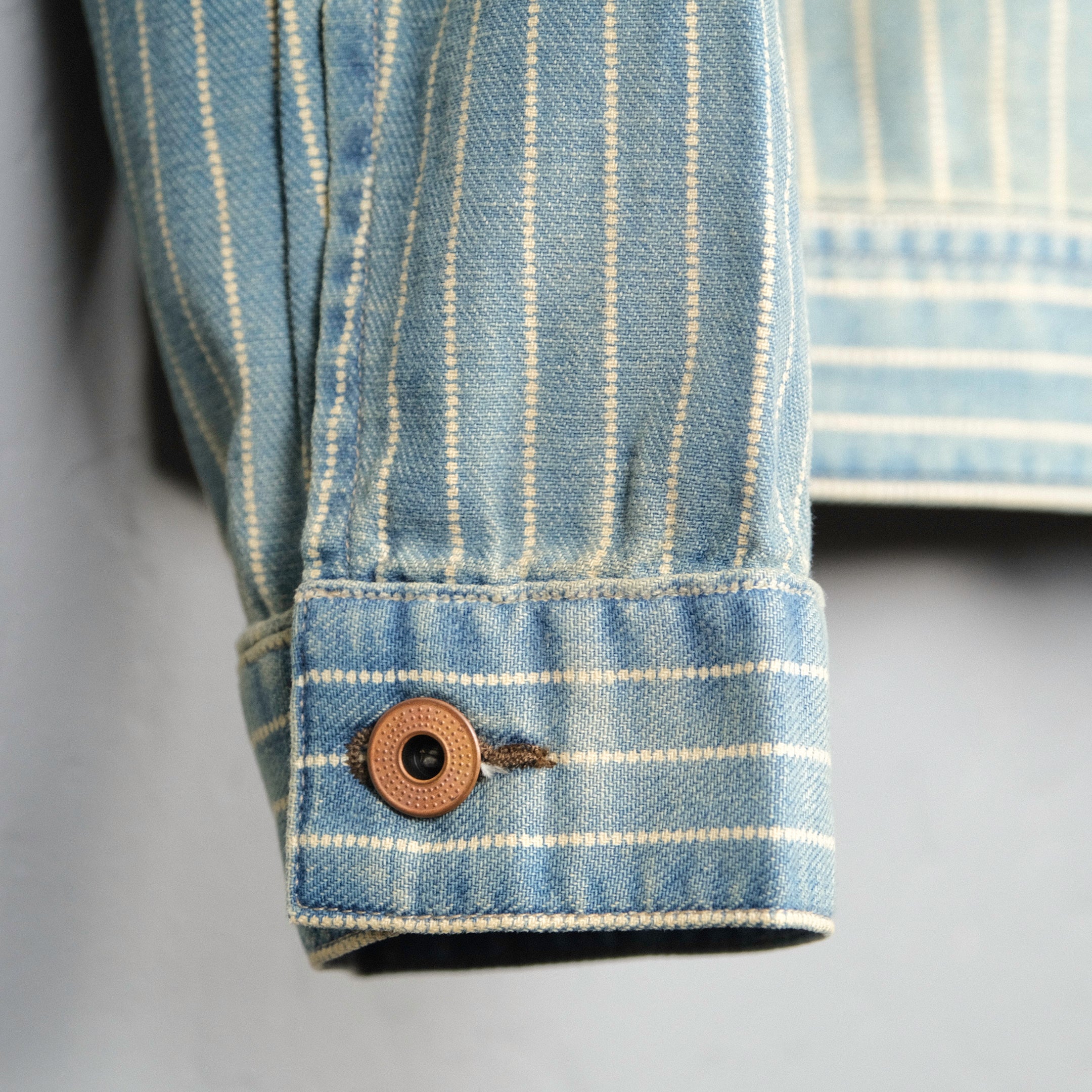 RRL Indigo Striped Twill Jacket – BROGUE