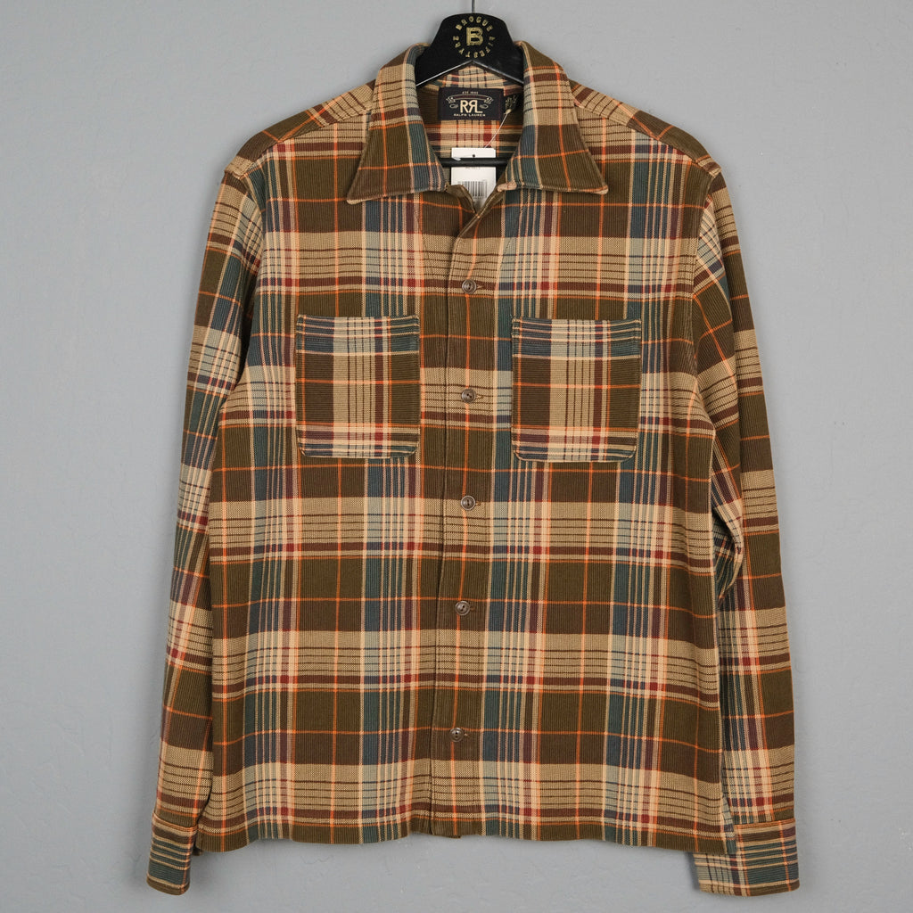 RRL Plaid-Print Corded Workshirt
