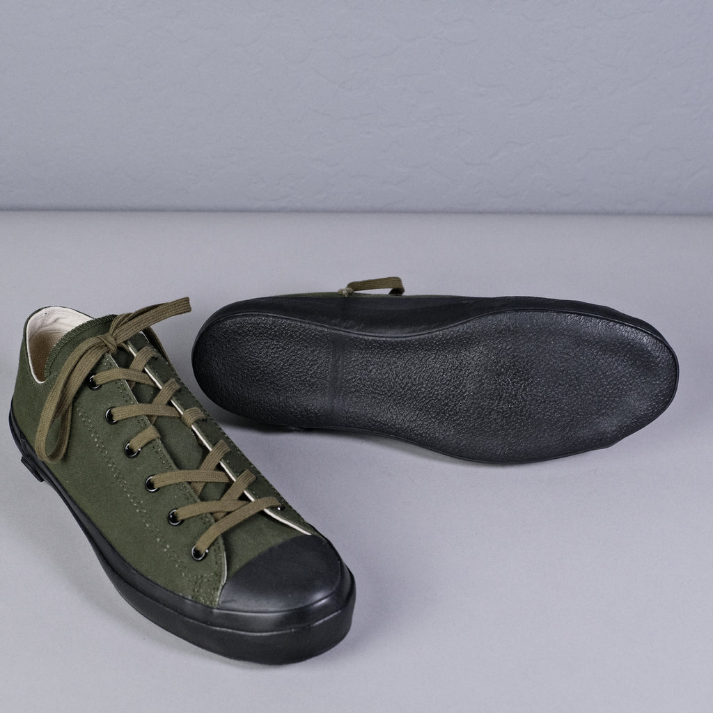 Shoes Like Pottery - Olive Duck Paraffin