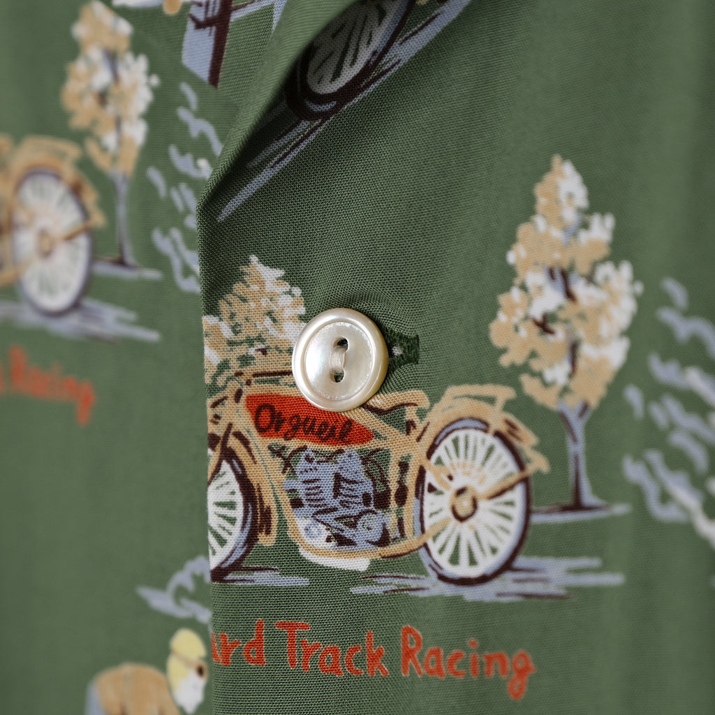 Orgueil Green Aloha Shirt
