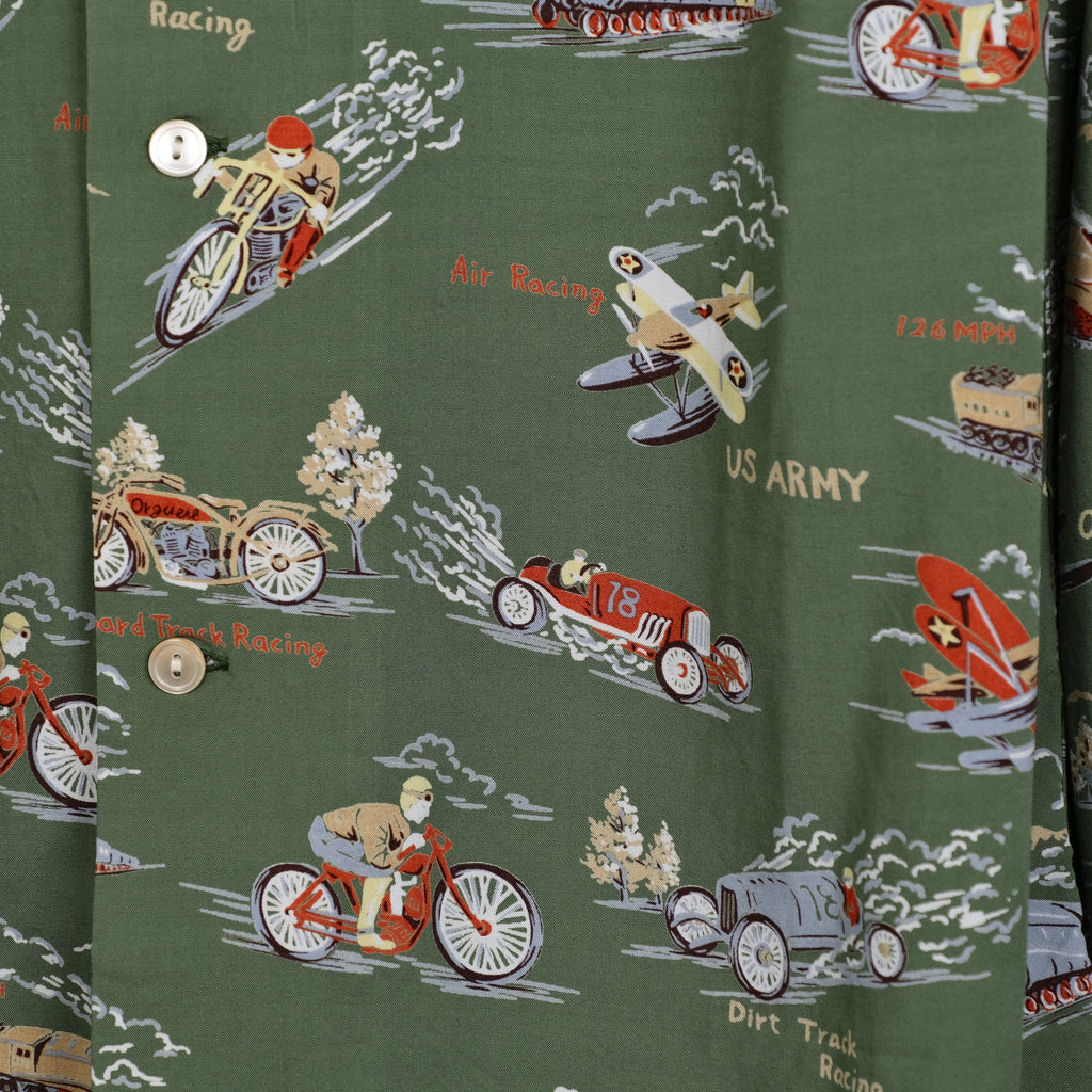 Orgueil Green Aloha Shirt