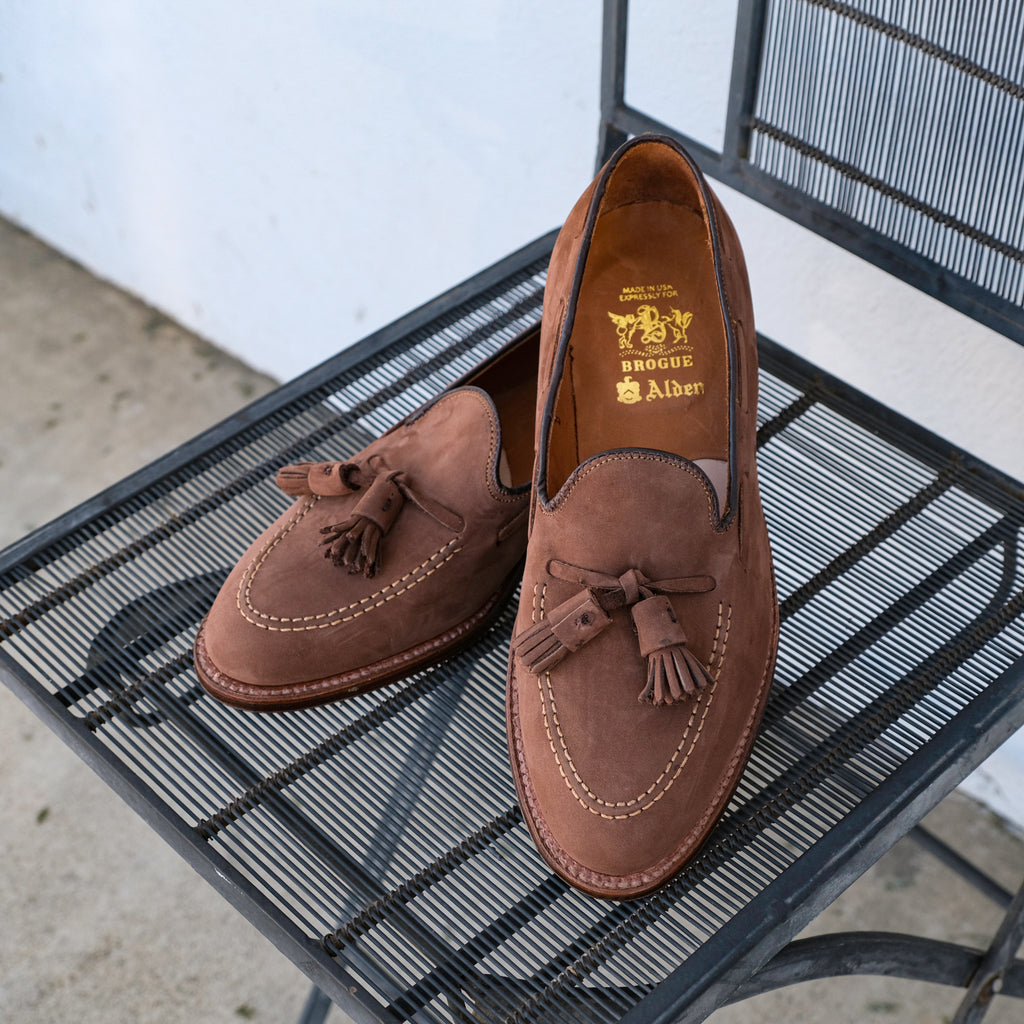 Alden x Brogue Havano Tassel Loafers