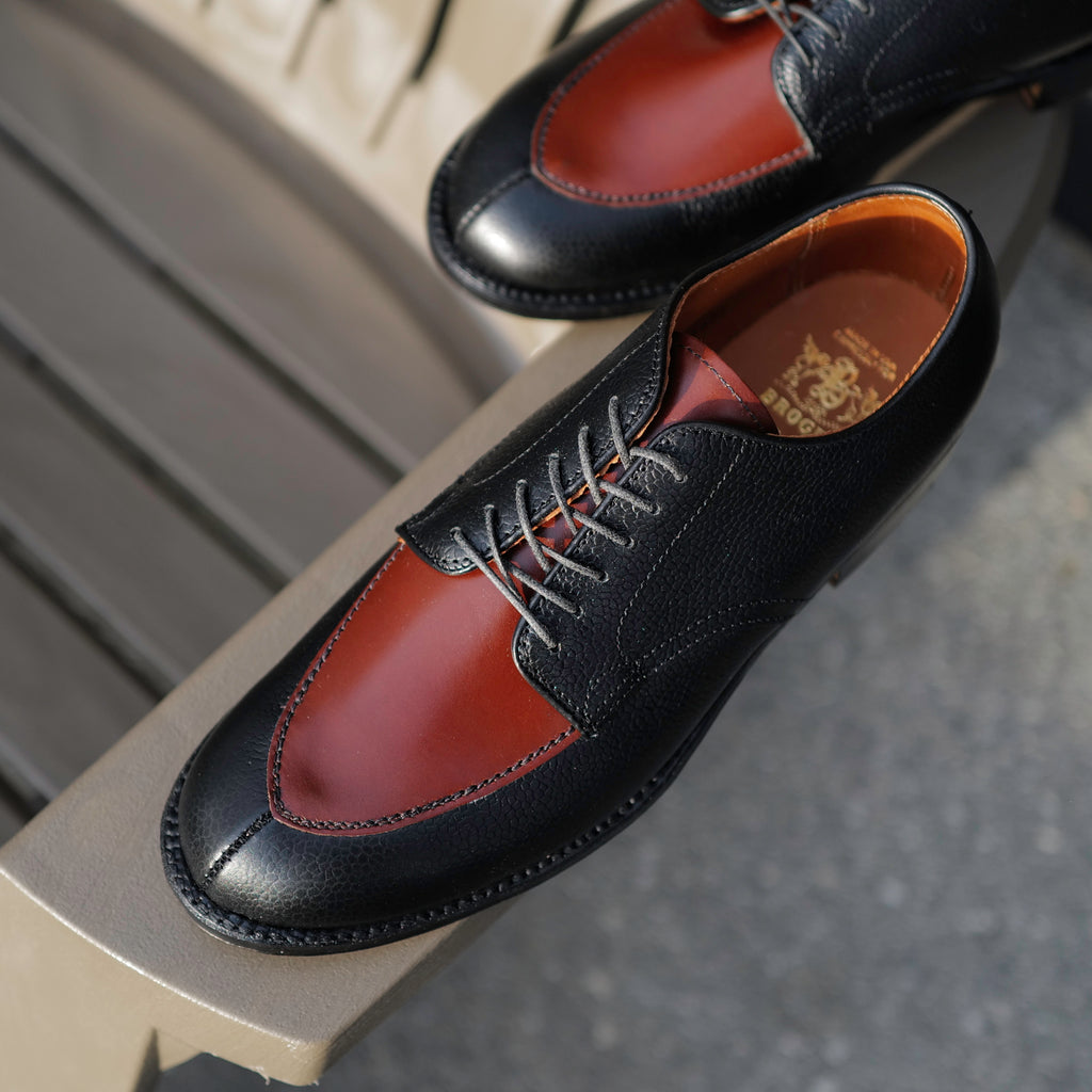 Alden x Brogue Nightfall V-Tip Bluchers