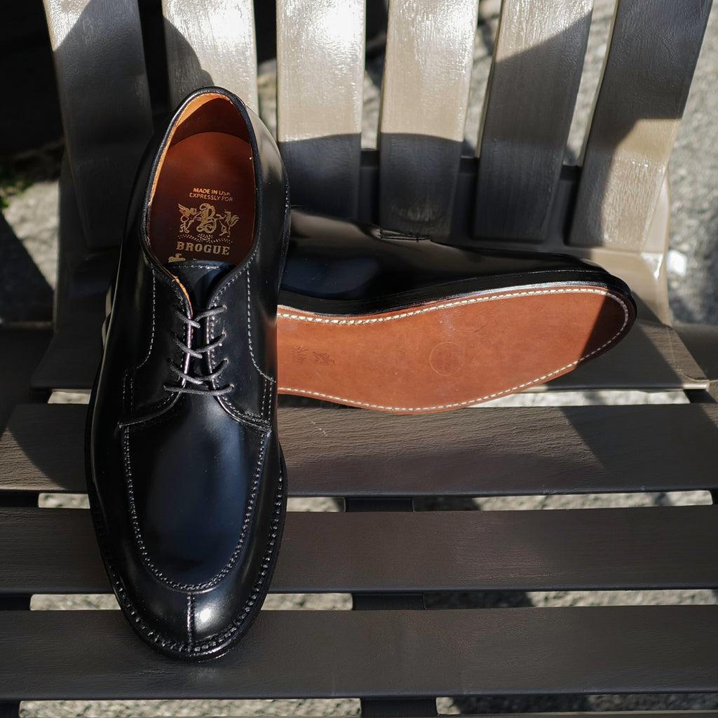 Alden x Brogue Azusa Blucher (Black Shell)