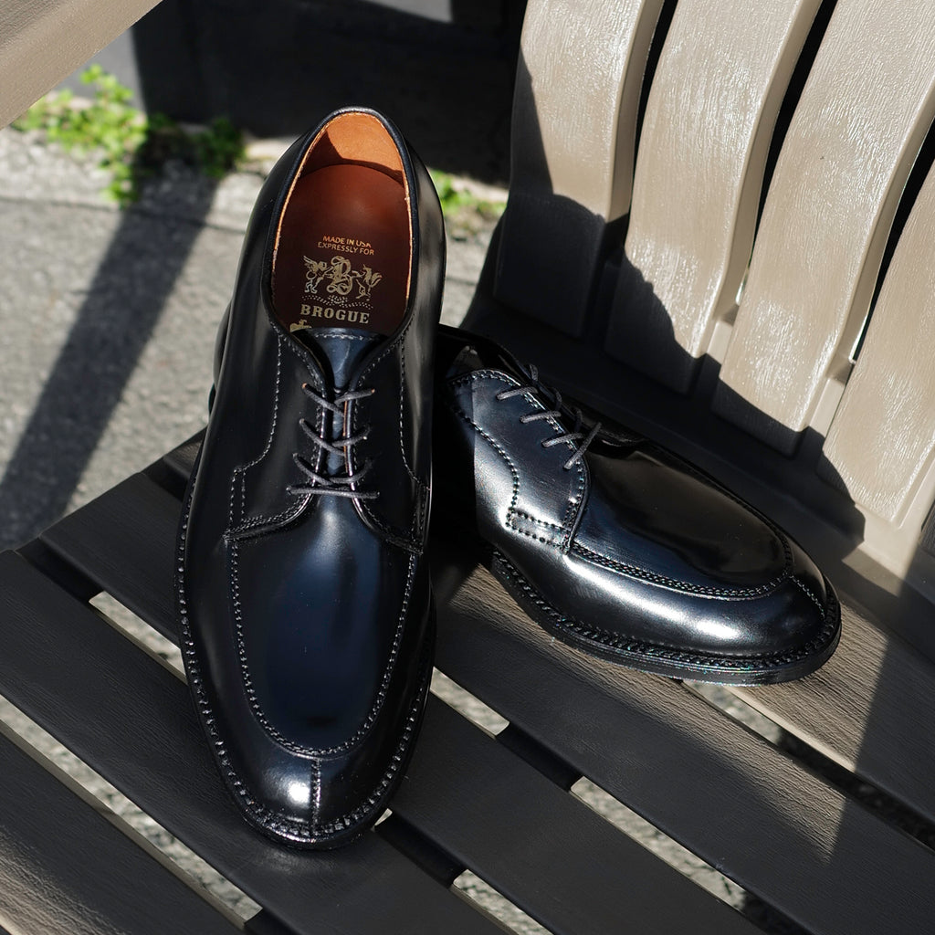 Alden x Brogue Azusa Blucher (Black Shell)