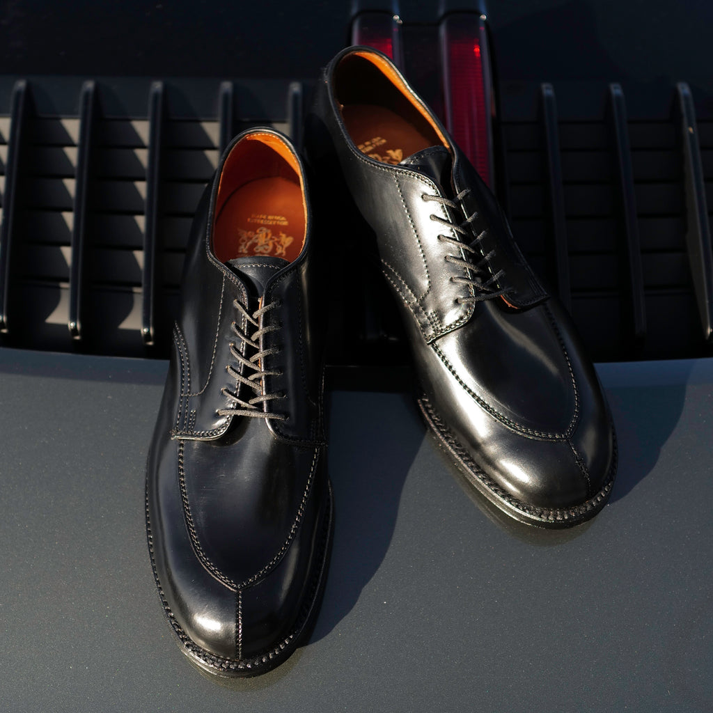 Alden x Brogue Kimura Algonquin Blucher (Black Shell)