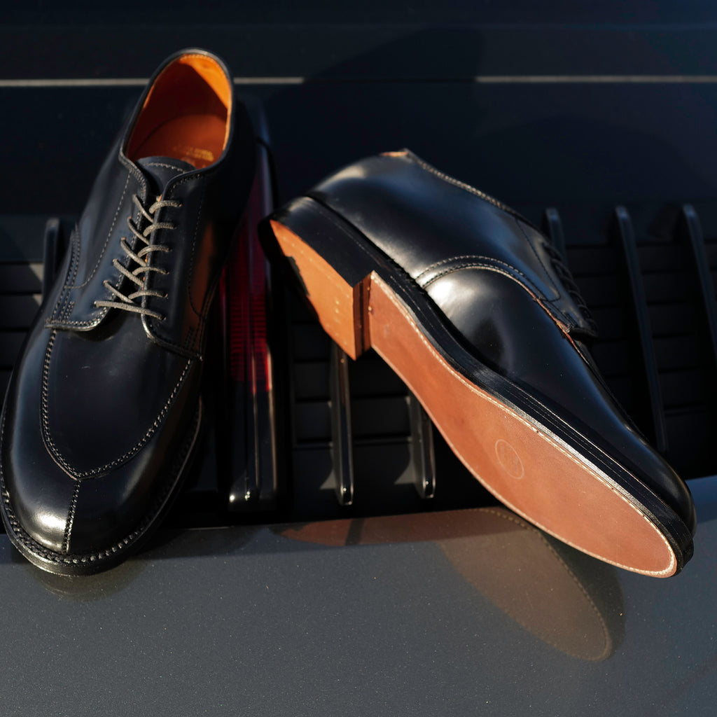 Alden x Brogue Kimura Algonquin Blucher (Black Shell)