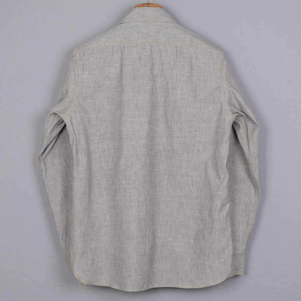 Freewheelers " Neal " Selvedge Chambray Shirt (White Pepper)