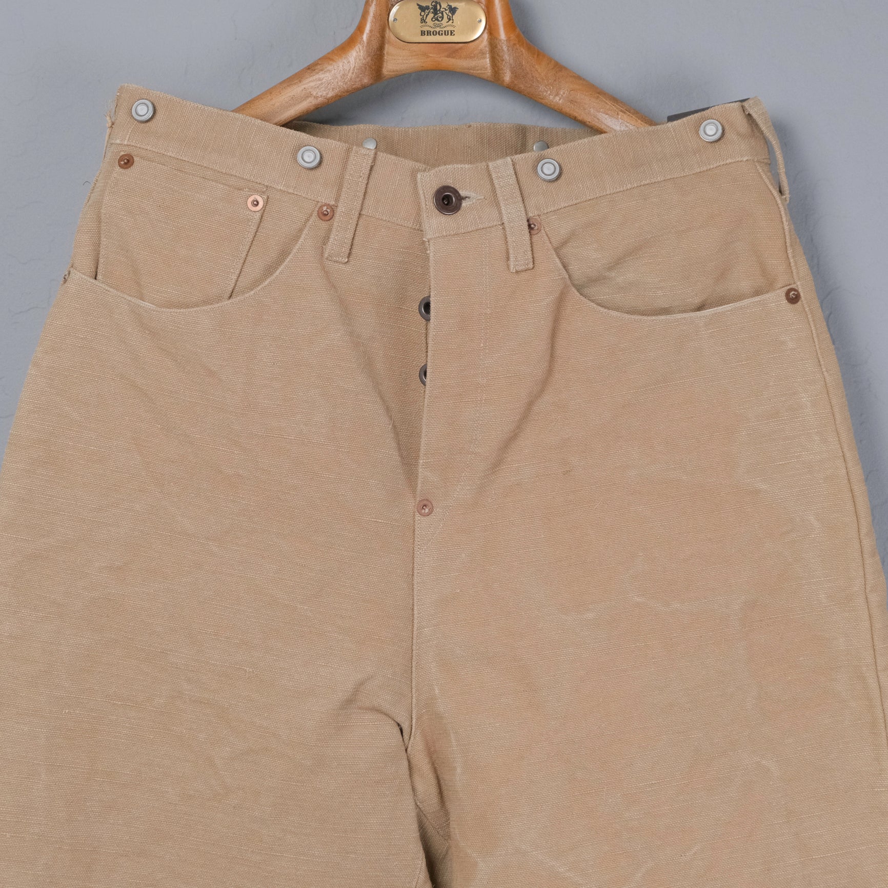Belafonte Ragtime 1890 Aged Canvas Trousers – BROGUE