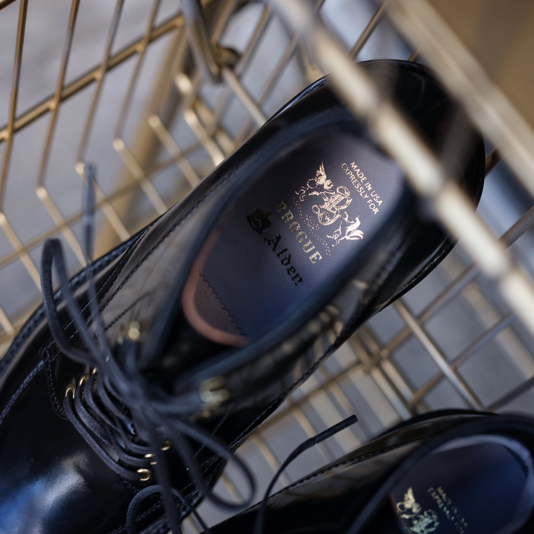 Alden x Brogue Noir Racer V-Tip Boot – BROGUE