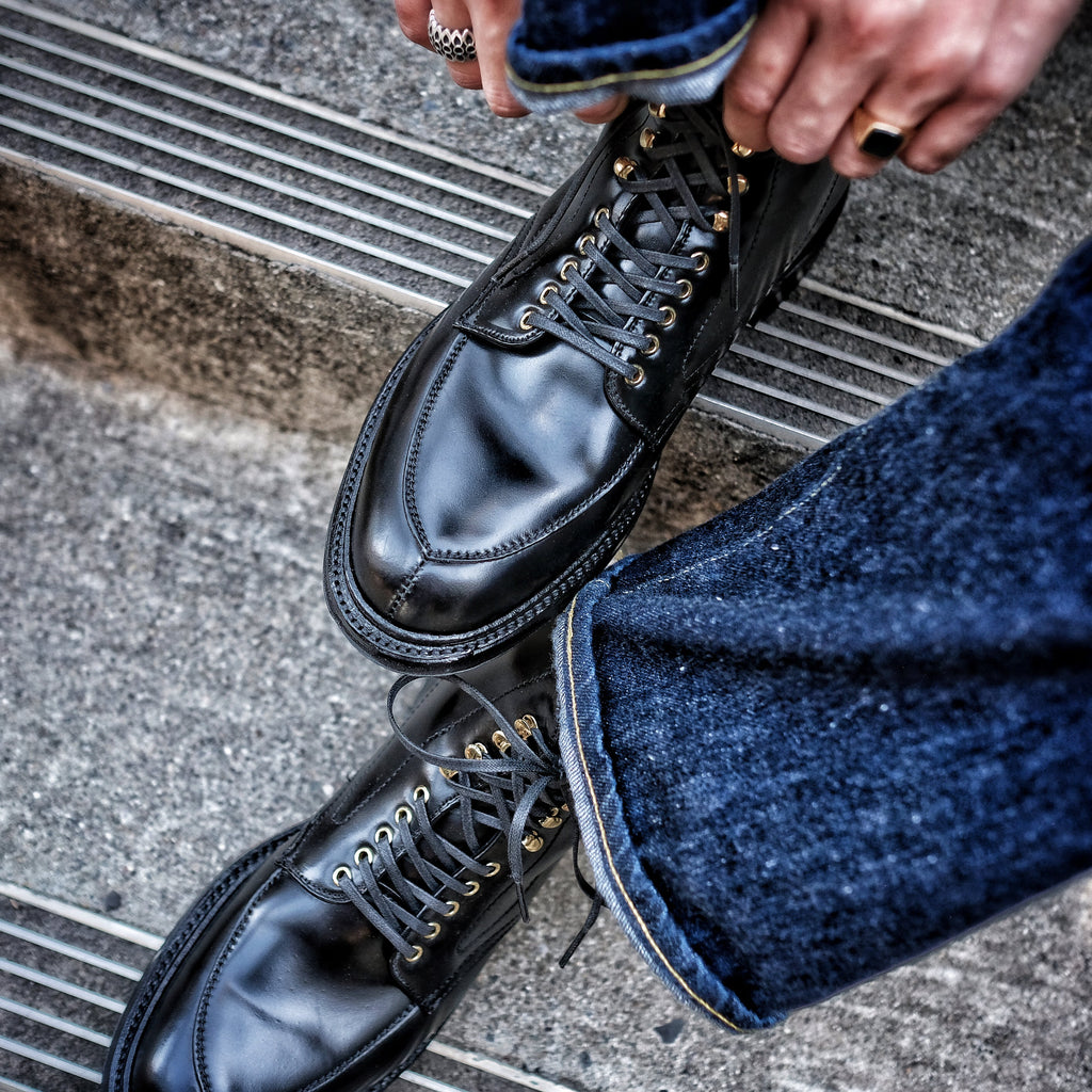 Alden x Brogue Noir Racer V-Tip Boot