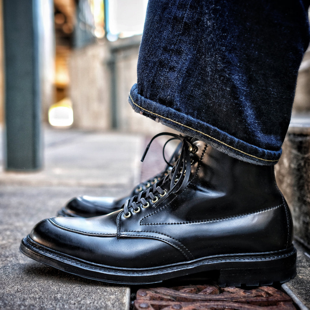 Alden x Brogue Noir Racer V-Tip Boot