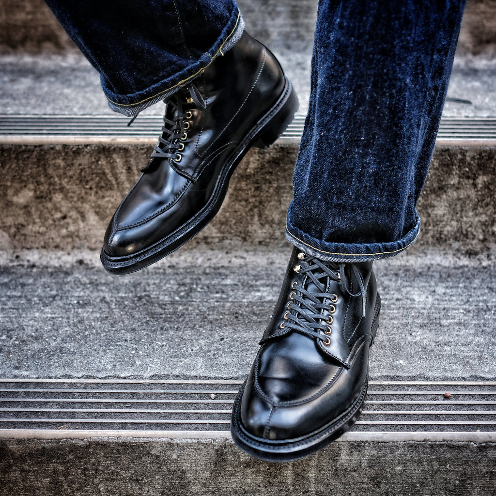 Alden x Brogue Noir Racer V-Tip Boot