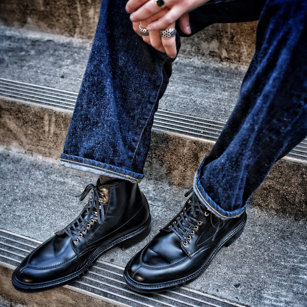Alden x Brogue Noir Racer V-Tip Boot