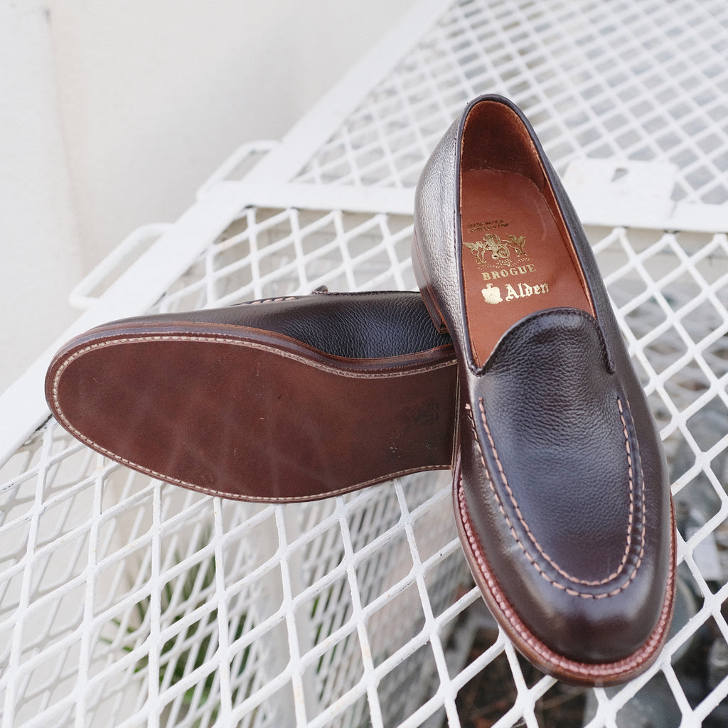 Alden x Brogue  Mocc Toe Slip-On