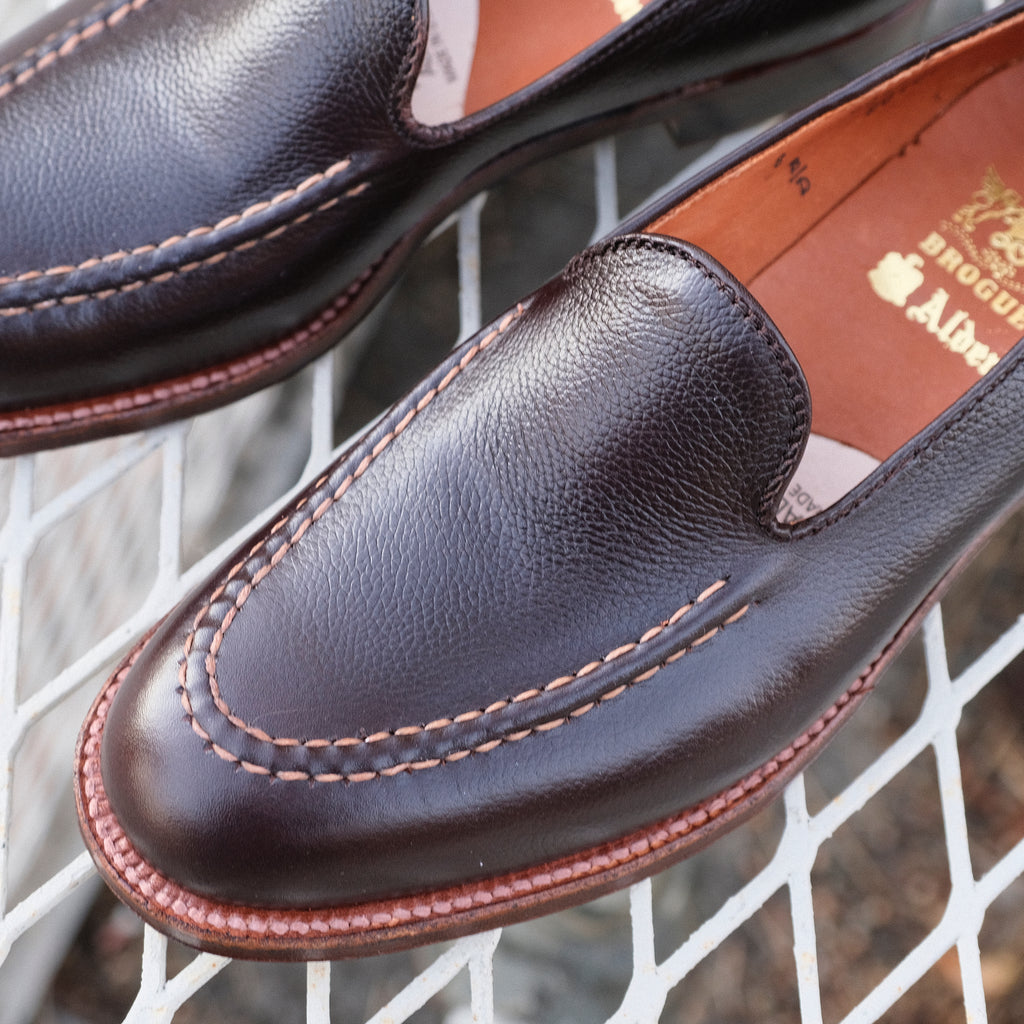 Alden x Brogue  Mocc Toe Slip-On