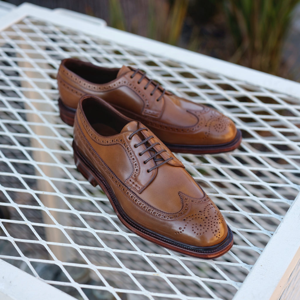 Carmina Bourbon Shell Cordovan Long Wing Blucher