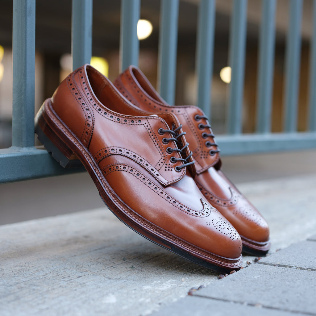 Alden x Brogue Cognac Short Wing Blucher