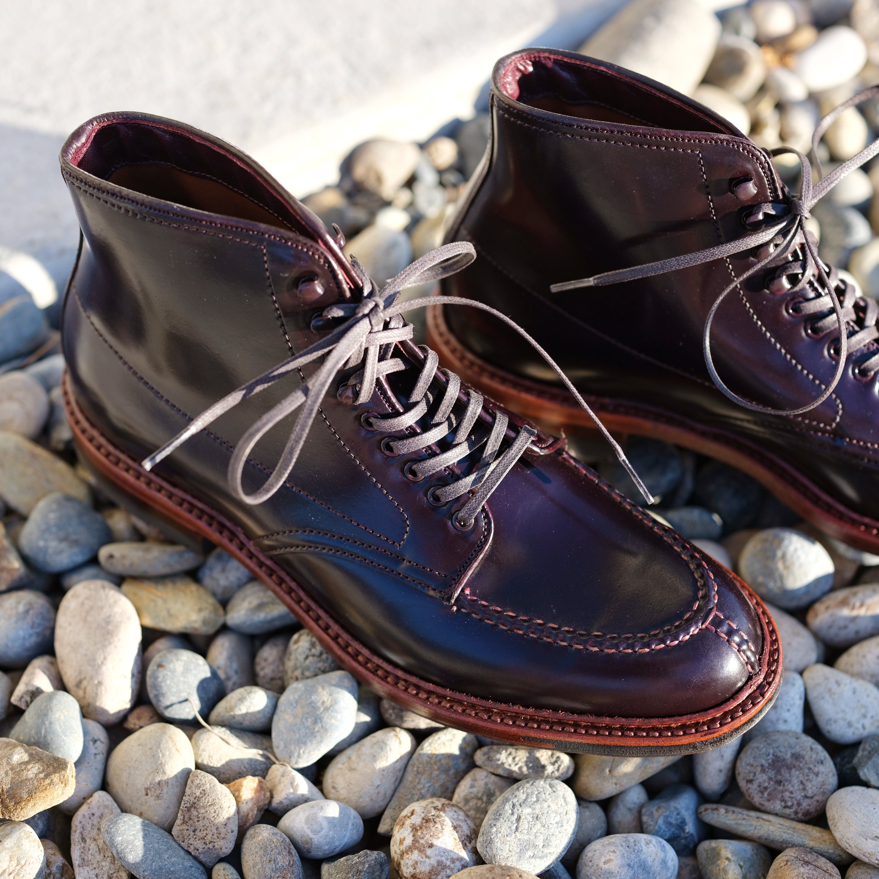 Alden x Brogue Black Tanker Boot コードバン