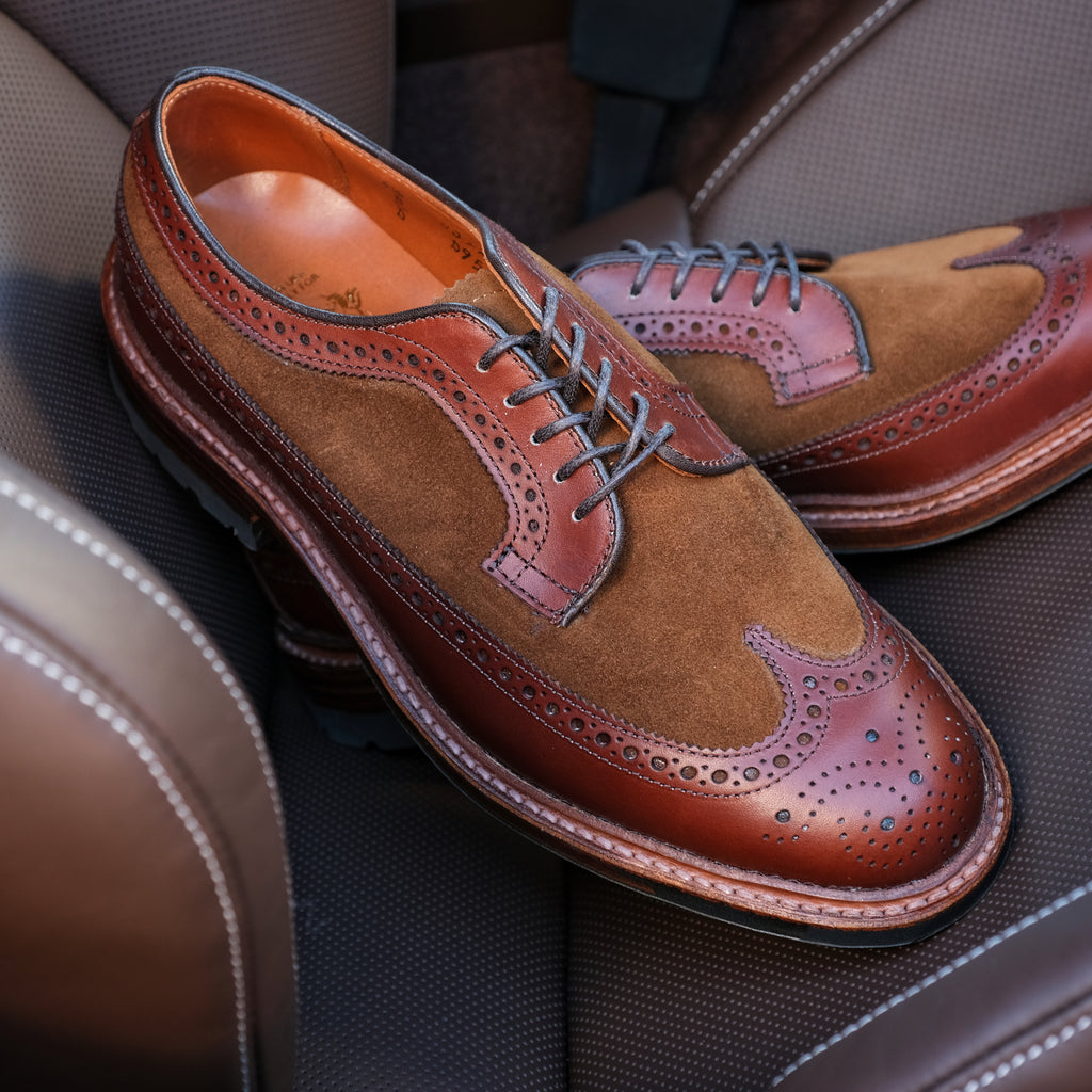 Alden x Brogue "Stay Gold" Two Tone Long Wing Blucher