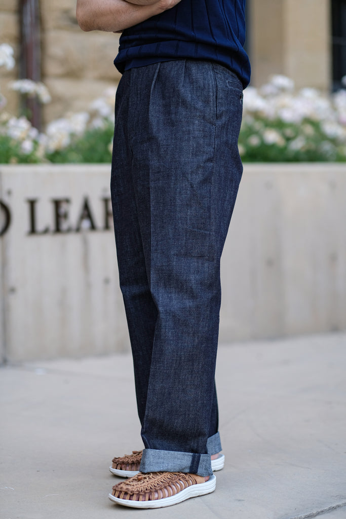 Belafonte Ragtime Denim Pleated Trousers