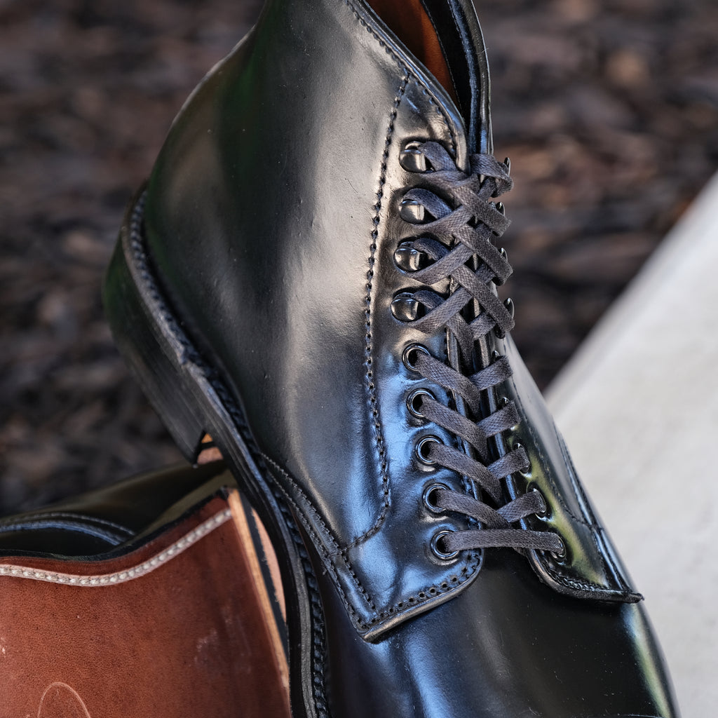 Alden x Brogue Clint Boot (Black Shell)