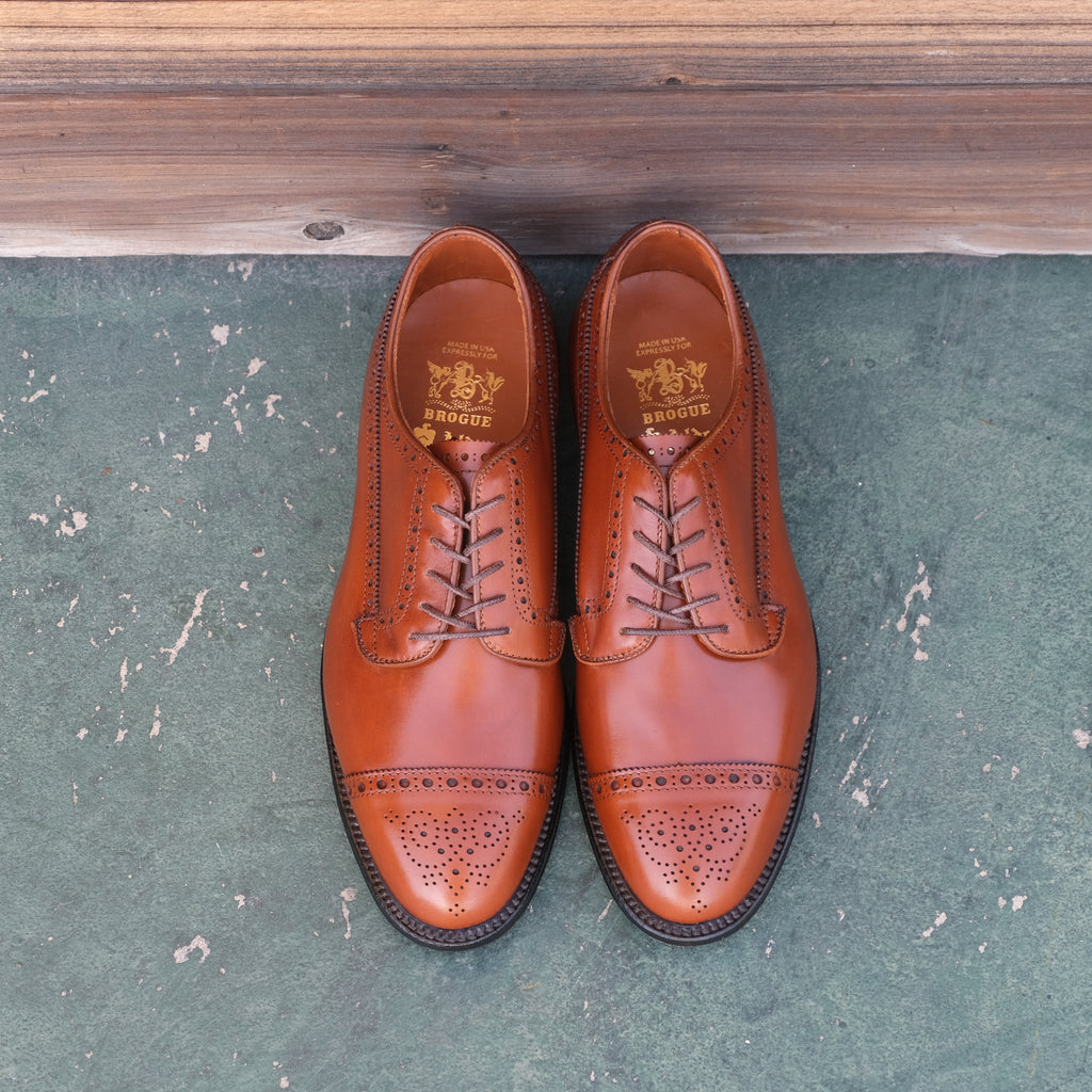 Alden x Brogue Atom Wing Cap Toe Blucher