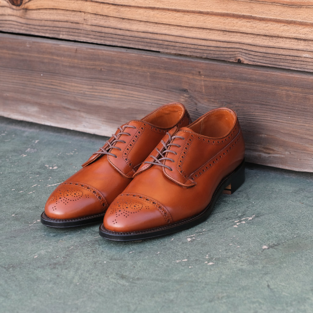 Alden x Brogue Atom Wing Cap Toe Blucher