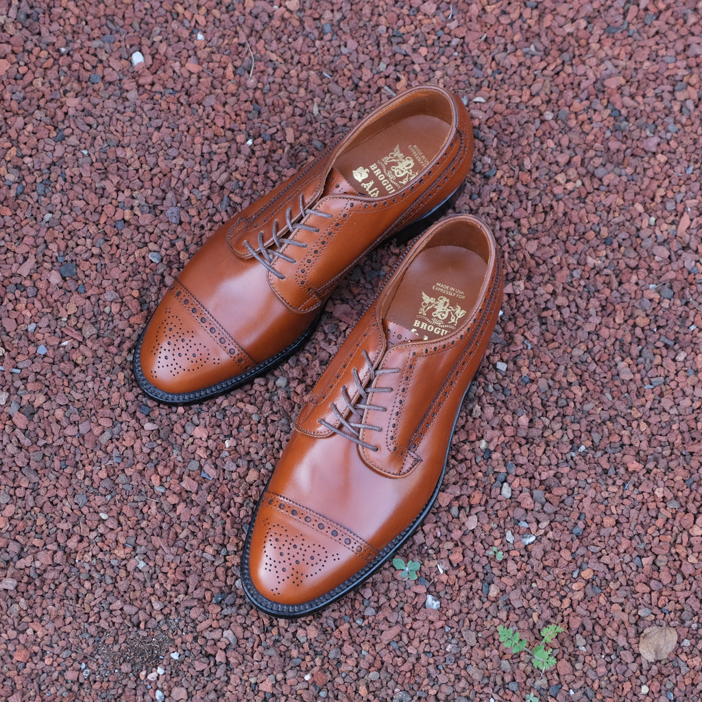 Alden x Brogue Atom Wing Cap Toe Blucher