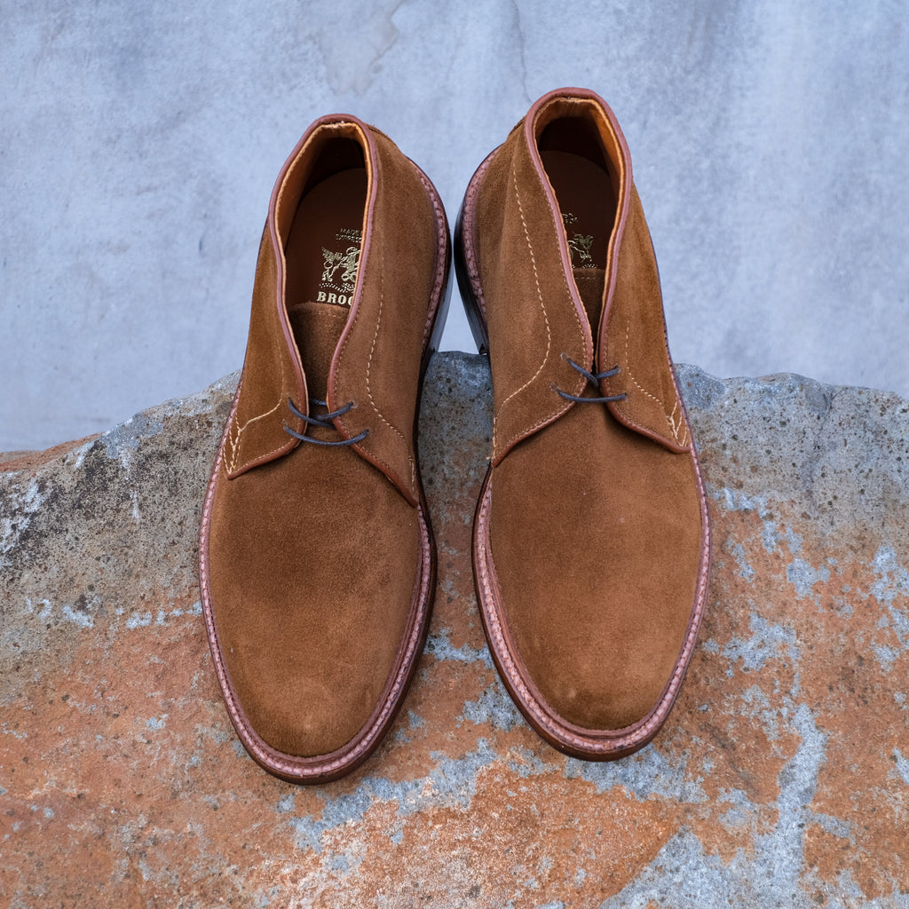 Alden x Brogue Snuff Suede Chukka Boot