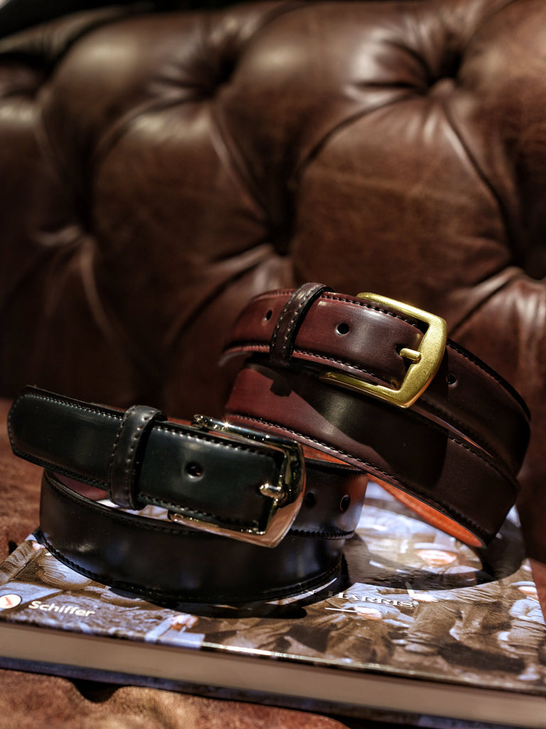 Alden Color 8 Shell Cordovan Belt (Brass Buckle)