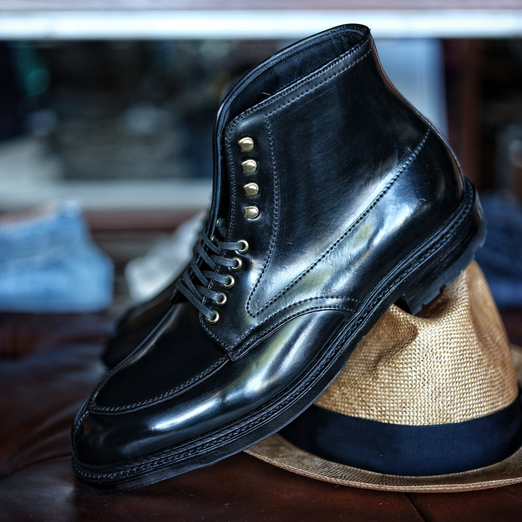 Alden x Brogue Noir Racer V-Tip Boot