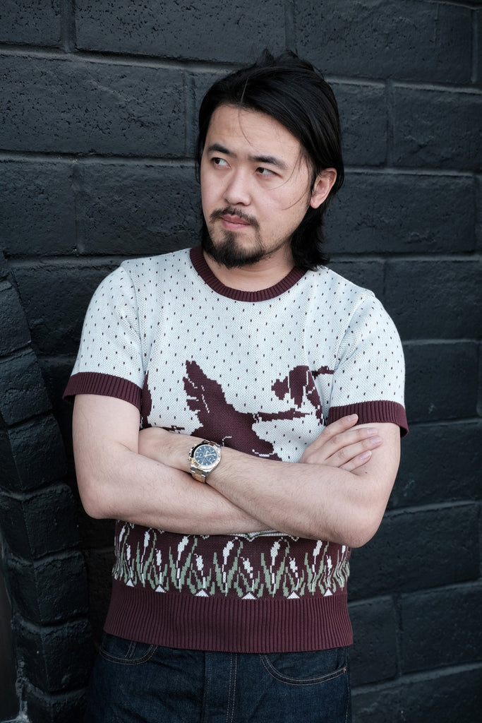 Groovin High Mallard Duck Summer Knit (Dark Burgundy)