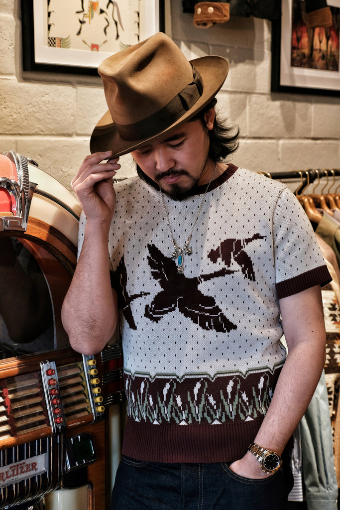 Groovin High Mallard Duck Summer Knit (Dark Burgundy)