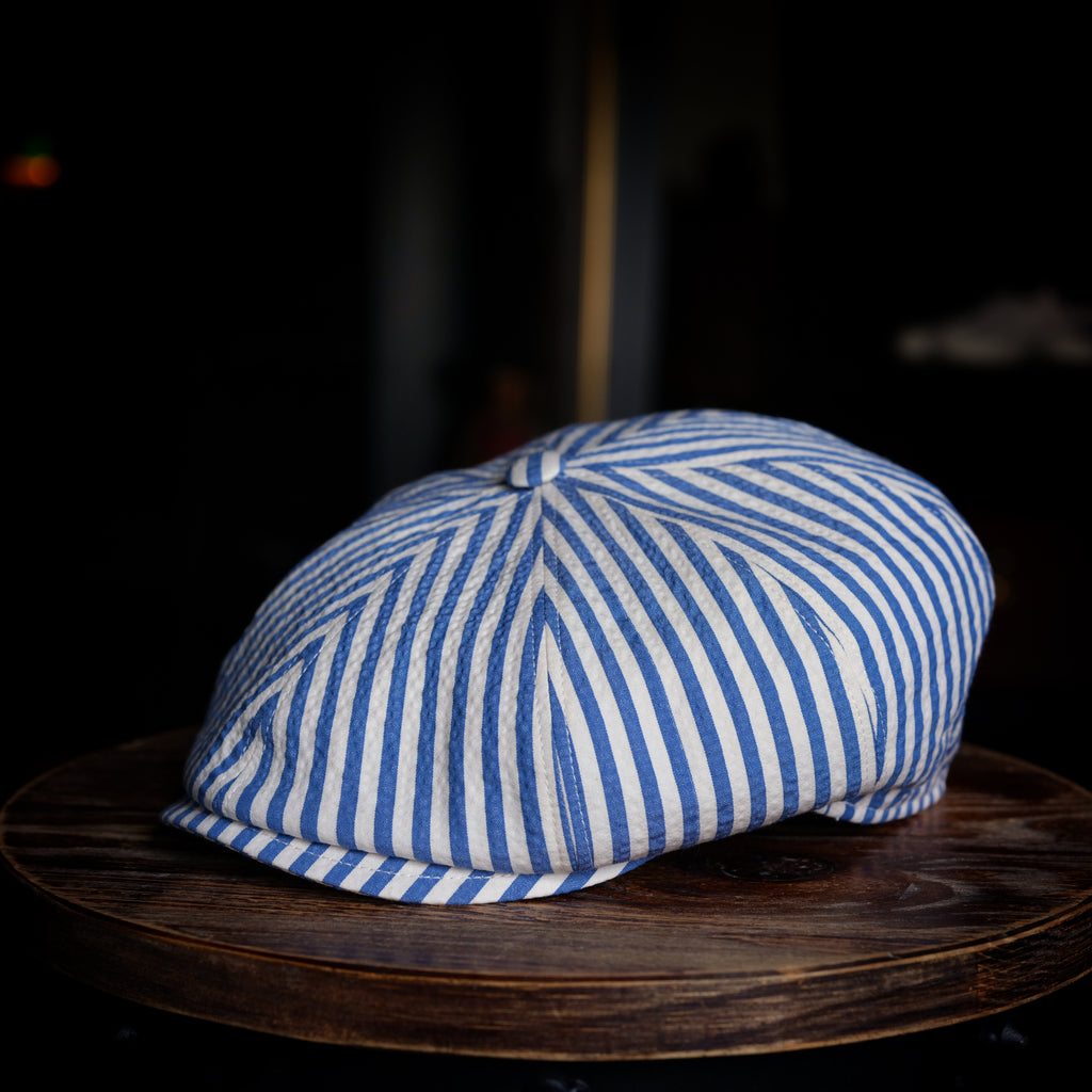 Cappellificio Biellese Seersucker Peaky Hat