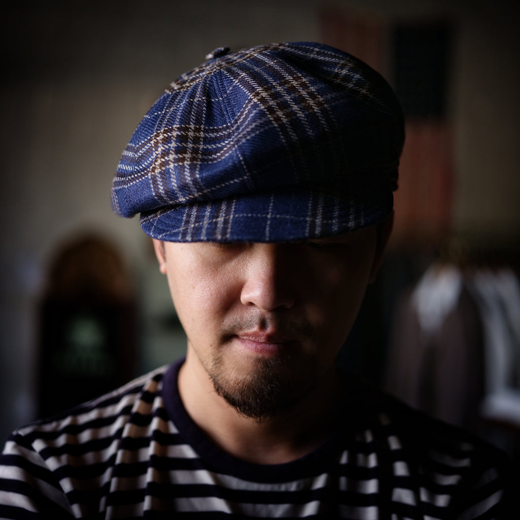 Cappellificio Biellese Wool/Linen Checks Cougan Hat