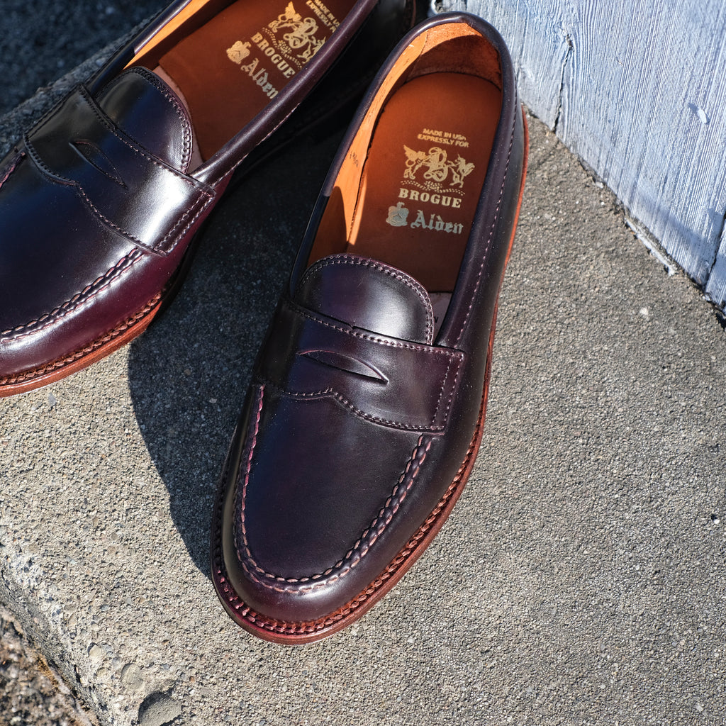Alden x Brogue Antique Edge Leisure Handsewn Moccasin